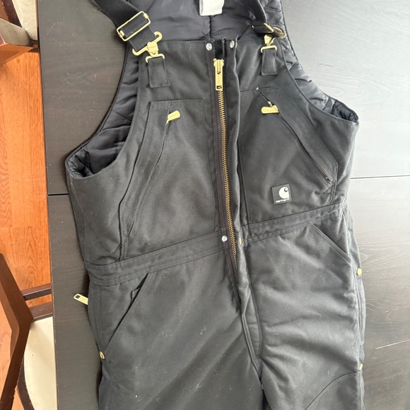 NWOT Mens Carhartt Yukon Biberalls Insulated Zip to Waist Double Knee 38 X 30 - Picture 8 of 10